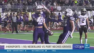 Strong 2nd half gives Nederland High School a 38-28 Mid-County Madness win over Port Neches-Groves