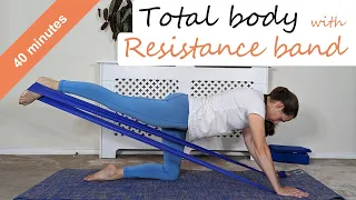 Total body resistance band Pilates workout | Pilates Live