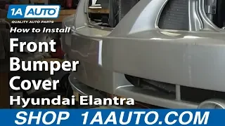 How To Replace Remove Front Bumper Cover Hyundai Elantra 01-06