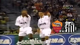 Roma/ITA 2 x 3 Santos - 27/08/1998 - Melhores Momentos - Narração: Milton Leite