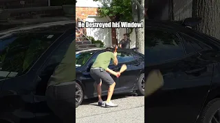 Breaking Car Windows Prank 😂 #JoeySalads #Pranks #Funny