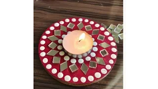 DIY candle holder / how to make candle holder / diwali decoration... #shorts #diy #diwalidecoration