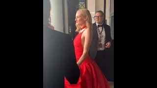 Diane Kruger in Oscar De La Renta and The Walking dead star Norman Reedus at  Cannes film festival 🤩