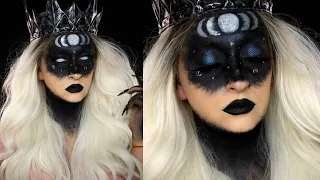 Witch Dark queen last minute makeup idea for  beginners