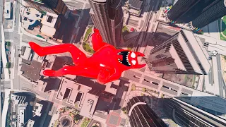 GTA 5 EVIL BANBAN Parkour Jumping Stunts Freerun Rooftop Tricks Fails/Ragdoll and Funny Gameplay