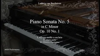 L.van Beethoven: Piano Sonata No. 5, Op. 10 No. 1, in C Minor (Full)