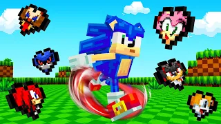Minecraft but there are Custom SONIC Hearts