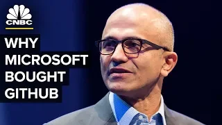 Satya Nadella Talks Microsoft GitHub Acquisition