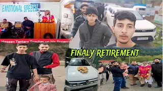 finally my dad retirement on 2024😍 || My dad gave an emotional speech on his retirement🥺 || teacher