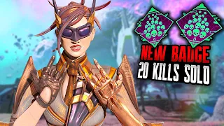 I UNLOCKED NEW 20 KILLS SOLO BADGE WITH ALTER (Apex Legends Gameplay Season 21)