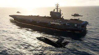 MSFS 2020 | F-35C launch and landing on the USS George H.W. Bush CVN–77