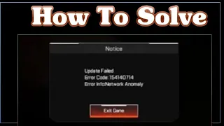 Fix Apex legends mobile Update Failed Error Code: 154140714 Error Info Network Anomaly Problem Solve