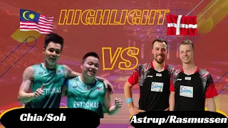 Badminton Thomas Cup | Aaron Chia/Soh Wooi Yik (Malaysia) vs Kim Astrup/Anders S Rasmussen (Denmark)