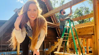 Tying Our Two Builds Together | A-Frame Cabin Addition
