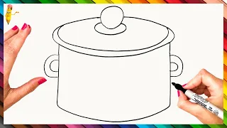 How To Draw A Pot Step By Step - Pot Drawing Easy