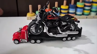 Transporting Plastic Toy Cars and Motorbikes - Miniature Adventures!