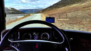 POV Driving Scania R440 -  Fv775 party 2! Descent from the mountain pass!