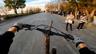 Urban Downhill Hacettepe Campus Tour - I Found a Nice Stairs Transfer