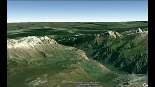 Кавказские горы, видио в 3D