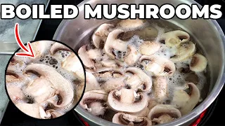 Boil your mushrooms, you'll thank you