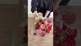 Korean Vintage Bouquet Packaging Tutorial