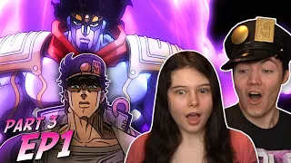 JOTARO!! Jojo's Bizarre Adventure Part 3 Ep 1 REACTION & REVIEW!!