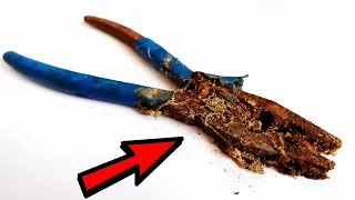 Old Rusty Pliers SATISFYING TOOL RESTORATION!!!