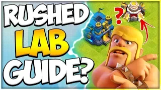 What Troops Should You Upgrade as a Rushed Base Player? | Laboratory Guide Advice in Clash of Clans