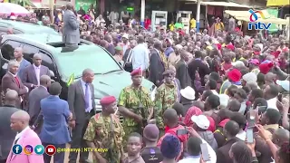 President Ruto tours Kisii region, hits out at Raila