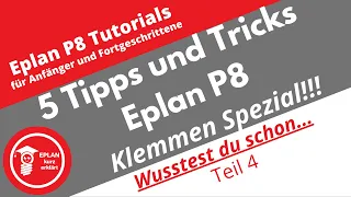 EPLAN P8: 5 Tipps und Tricks Teil 4 Klemmen Spezial