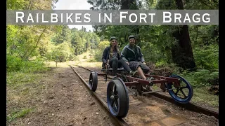 Riding the Skunk Train Railbikes in Fort Bragg