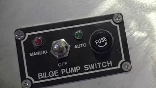 Wiring a bilge pump in a boat