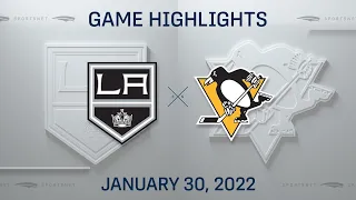 NHL Highlights | Kings vs. Penguins - Jan 30, 2022