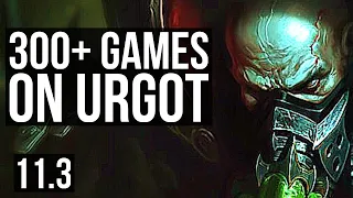 URGOT vs VIEGO (TOP) | 8/0/3, Legendary, 300+ games | BR Master | v11.3