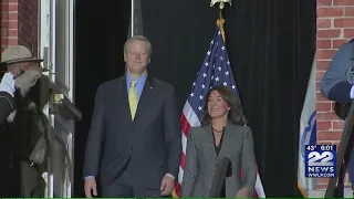 Governor Baker takes his lone walk