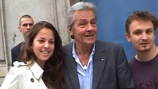 Alain Delon and his daughter  Anouchka Delon "champs de blé"