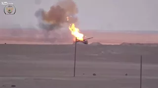 HOT NEW! A Syrian rebel destroys a regime T-72 with a TOW ATGM