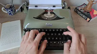1958 Erika Model 10 Typewriter Type Test