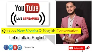 🔴Quiz Class On Vocabs and Conversation | Live Streaming