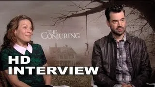 The Conjuring: Lili Taylor & Ron Livingston Official Interview | ScreenSlam