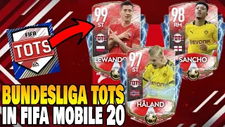 Bundesliga TEAM OF THE SEASON (TOTS) IS HERE IN FIFA MOBILE 20! Bundesliga TOTS PLAYERS! 99 Lewa!