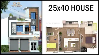 25'-0"x40'-0" 2 Floor 3D House Design | 25x40 Latest House Design | Whatsapp/Call +91-7078269797