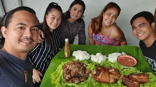 MUKBANG | CRISPY PATA | LECHON KAWALI | CHICHARON BULAKLAK | TEAM KALABLAB | JENN NORLAN