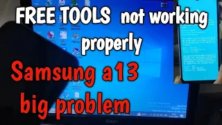 FREE TOOLS  not working properly//Samsung a13 big problem