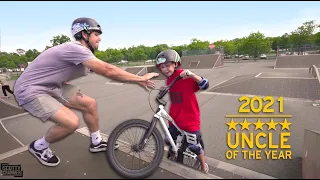 Uncle Matt Saves His Nephew At The Skatepark!