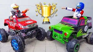 Vlad ve Niki, Annemin G Wagon'unu dönüştürüyor ve Monster Trucks'a biniyor