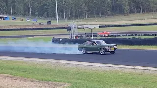 2JZ powered Toyota Corona rolling burnout at powercruise 92