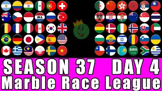 Marble Race League Season 37 Day 4 Marble Race in Algodoo / Marble Race King