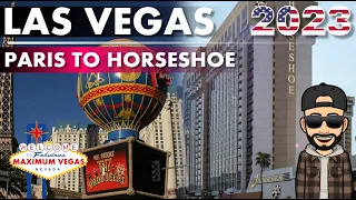 Walk With Me From PARIS To HORSESHOE Casino In 2023 | Paris Walk Hotel & Casino | Las Vegas Nevada