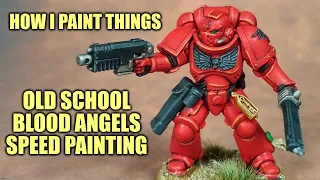 Speed painting Blood Angels like it's 1998! [How I Paint Things]